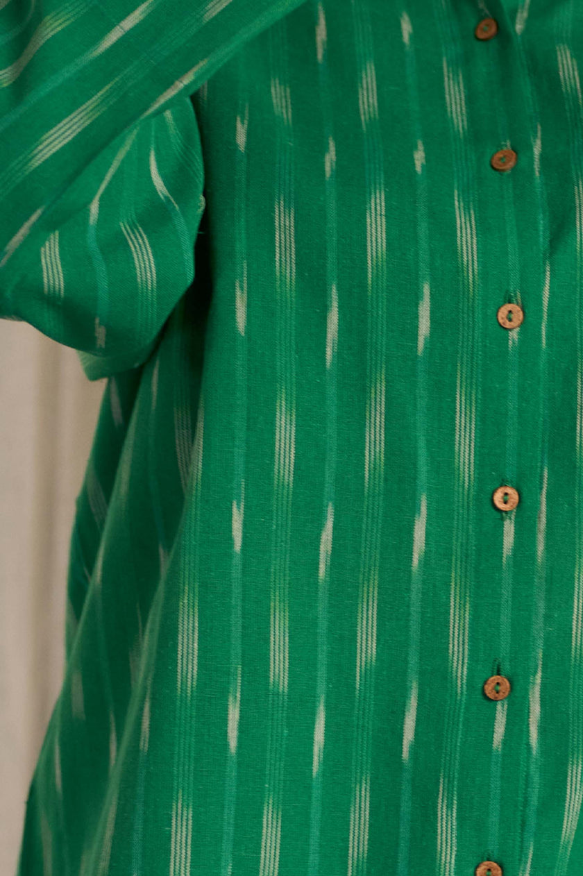 Green Ikat Shirt