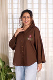 Soft Reef Hand-Embroidered Shirt