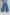 Mystic Ocean Blue Quilted Pant