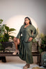 Tidal Whispers Olive Green Co-Red Set