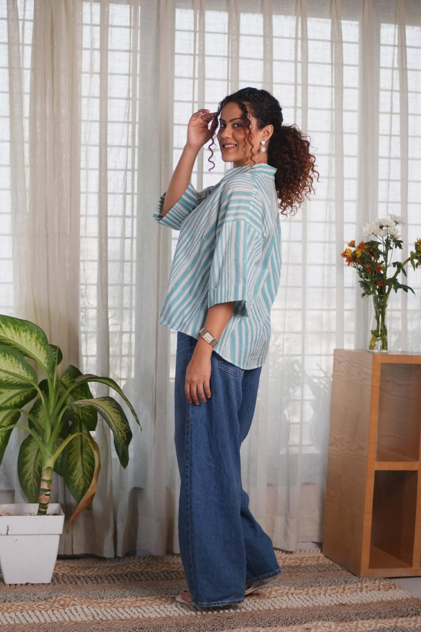 Blue Striped Shirt