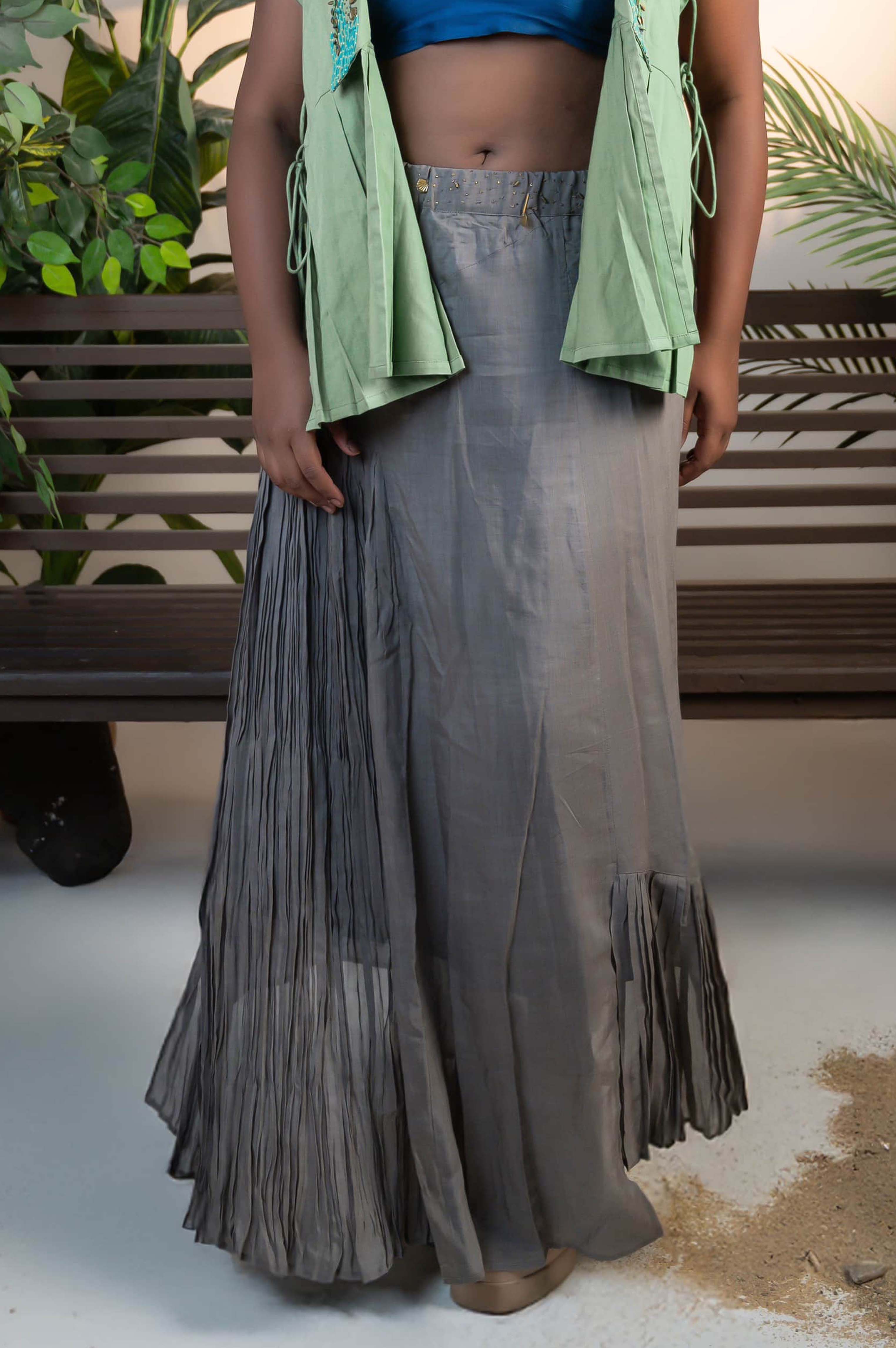 Asymmetric Seashell Skirt