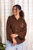 Soft Reef Hand-Embroidered Shirt