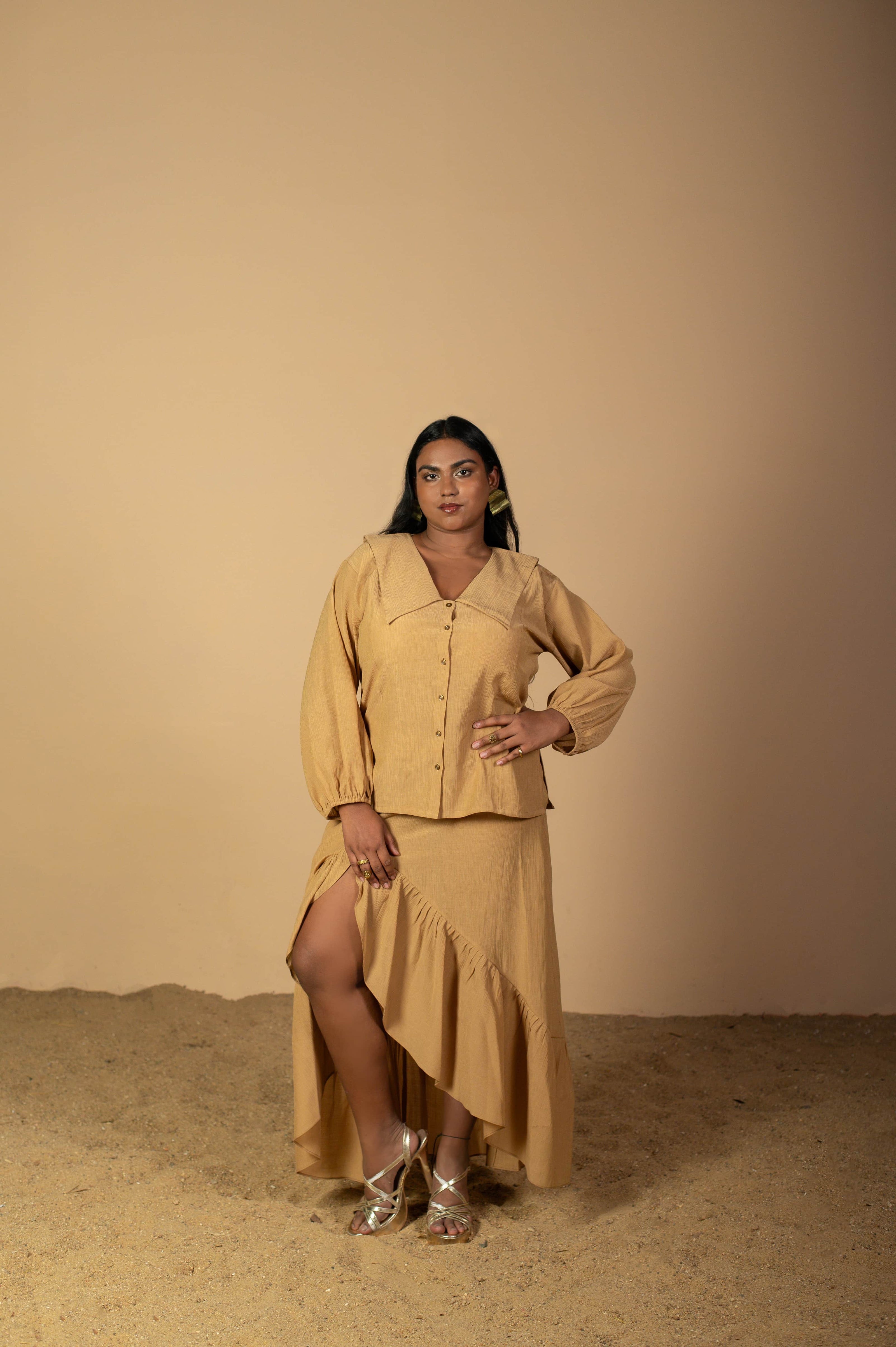 Tidal Whispers Yellow Co-Ord Sets