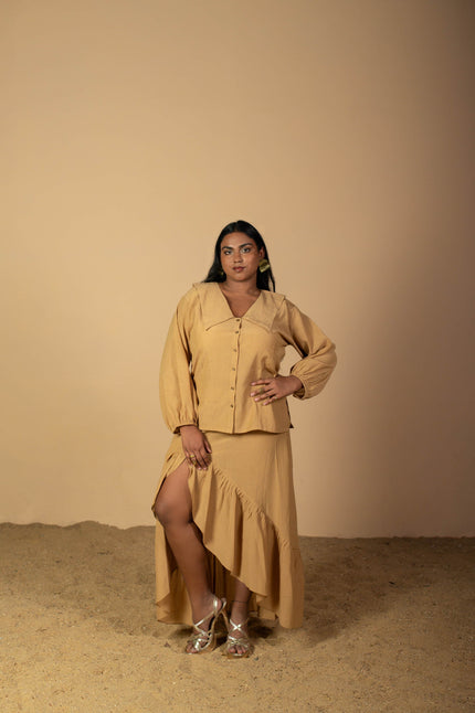 Tidal Whispers Yellow Co-Ord Sets