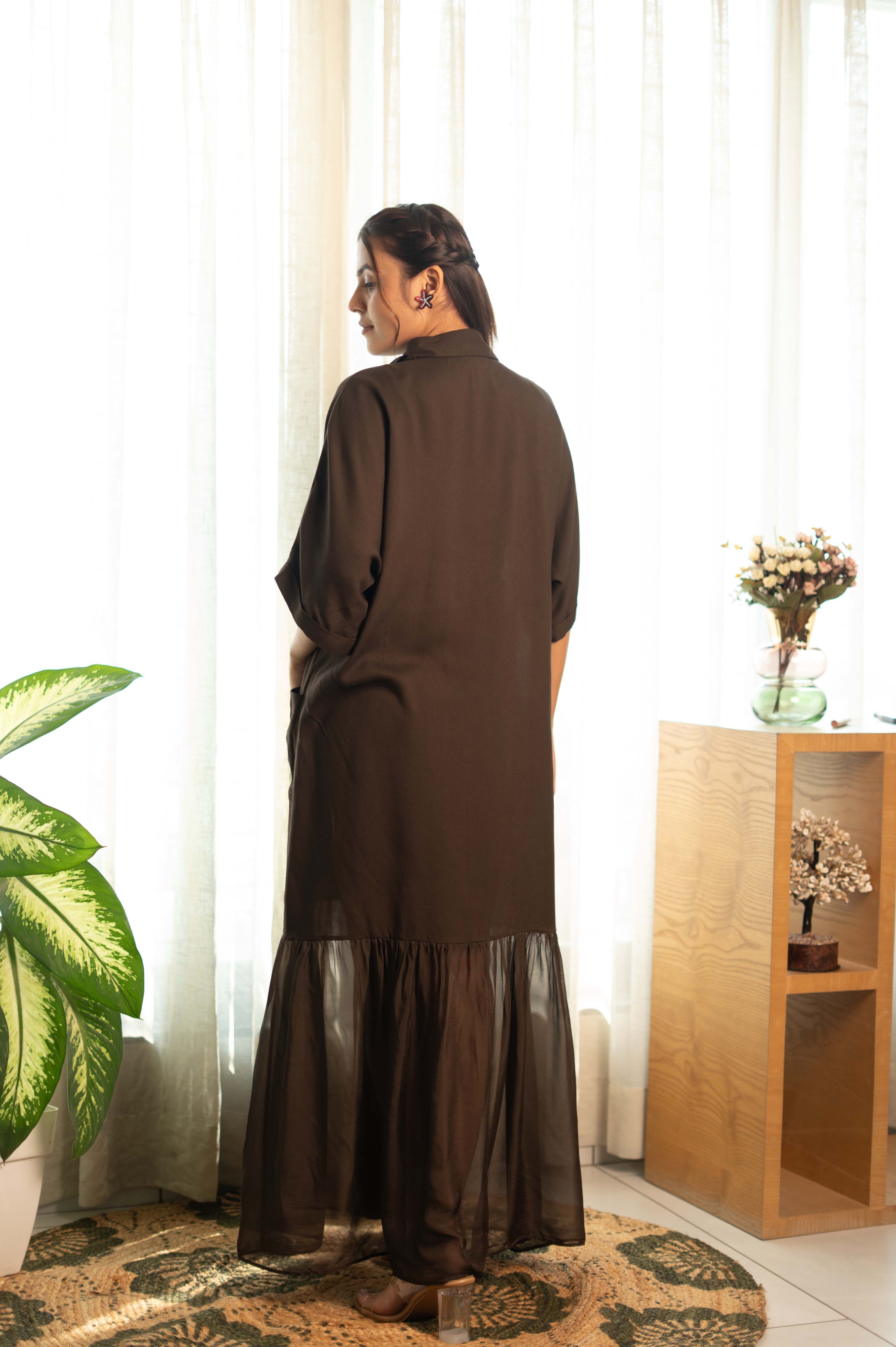 Soft Reefs Brown Dress