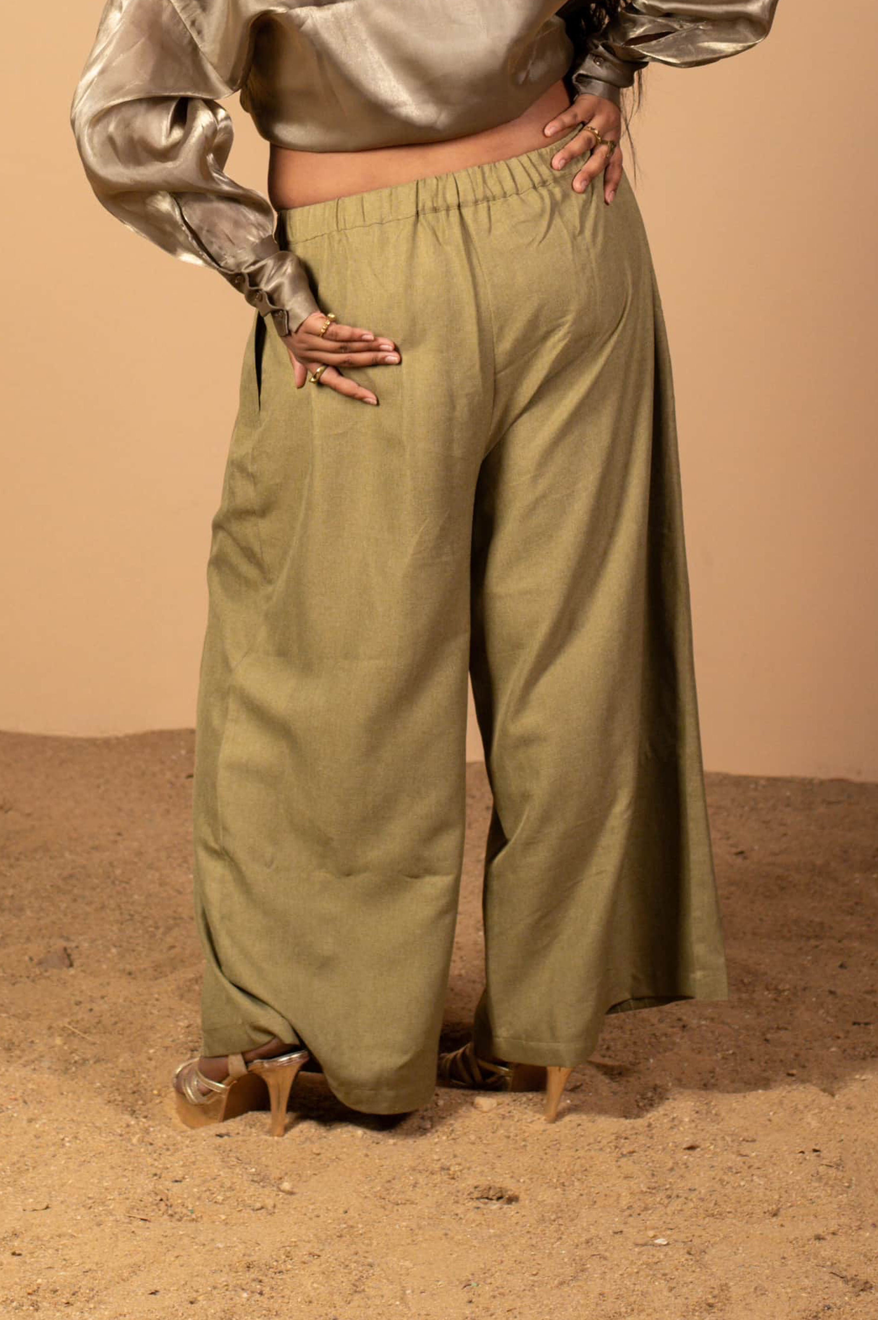Ethereal Waves Pintuck Pants