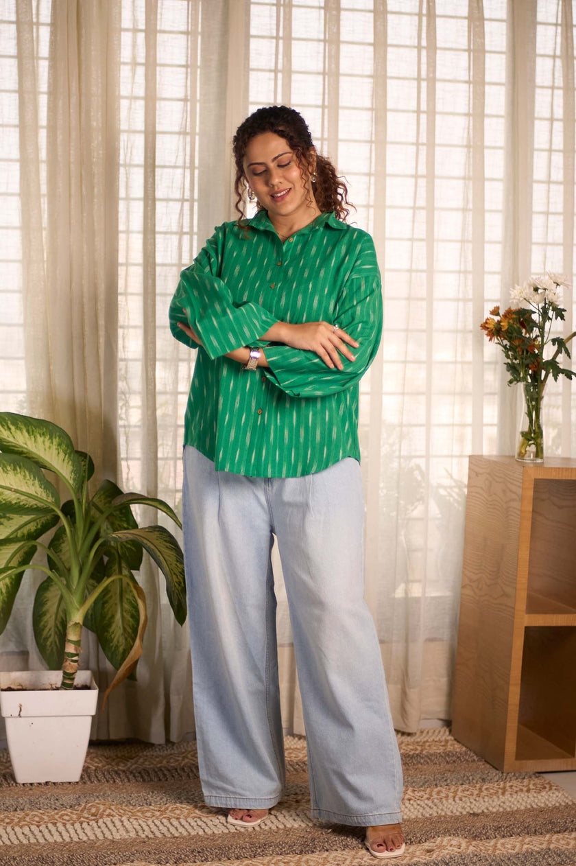 Green Ikat Shirt