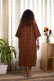 Jamdani Brown Buti Dress