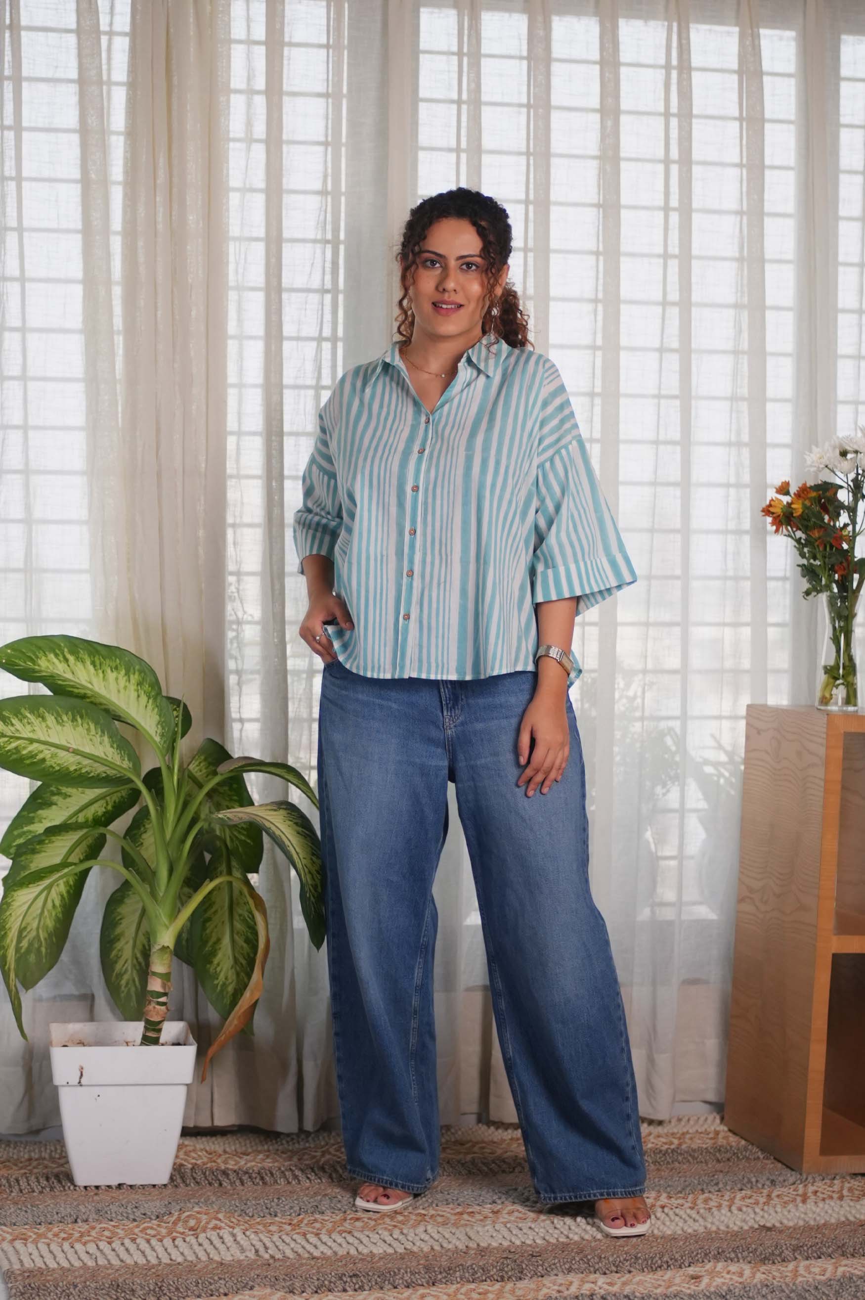 Blue Striped Shirt