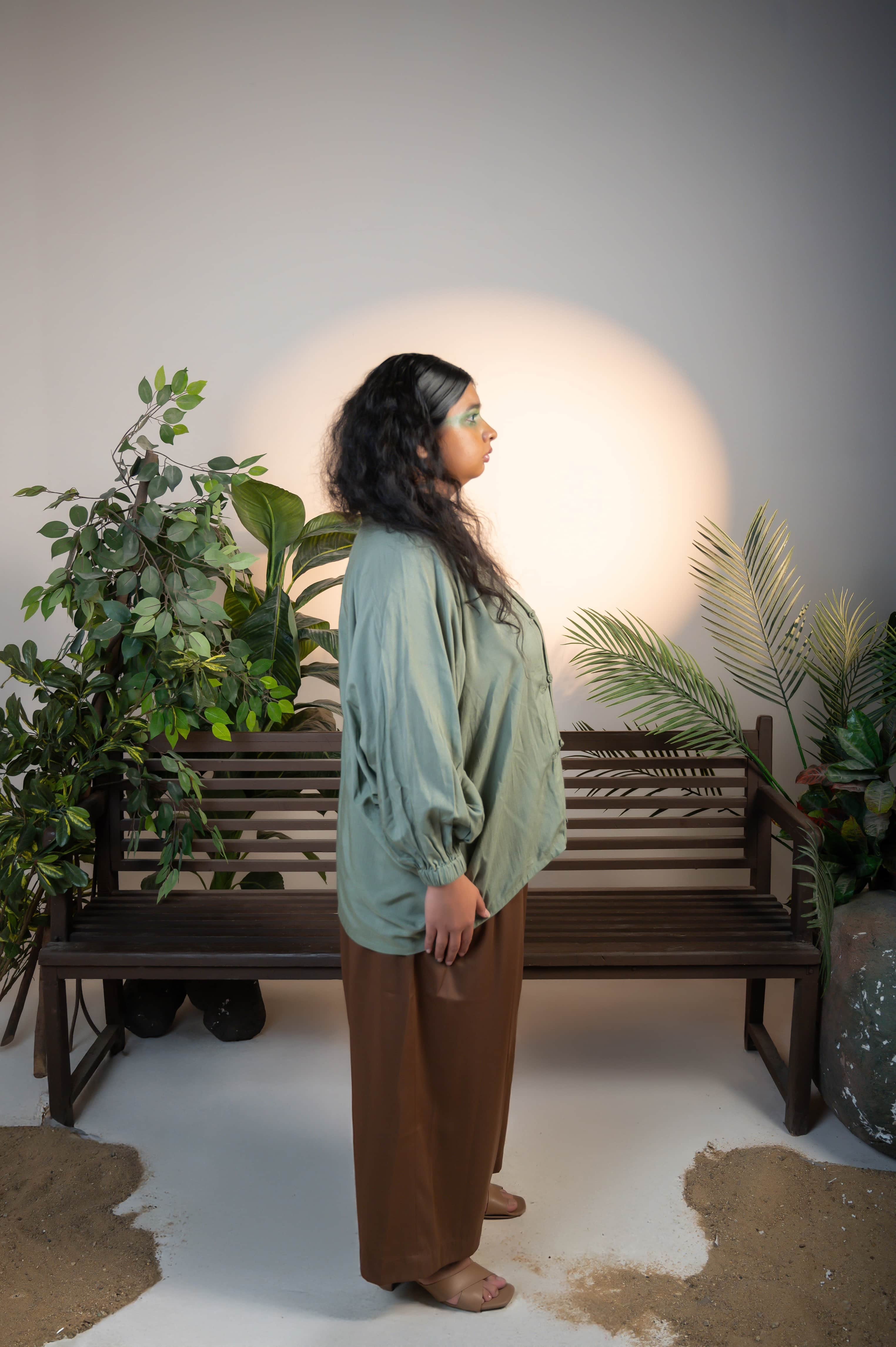 Algae Extended Placket Shirt