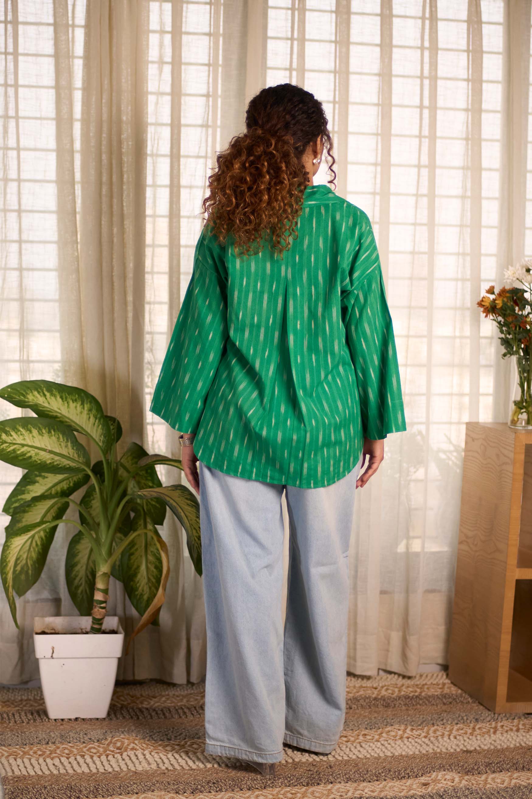 Green Ikat Shirt