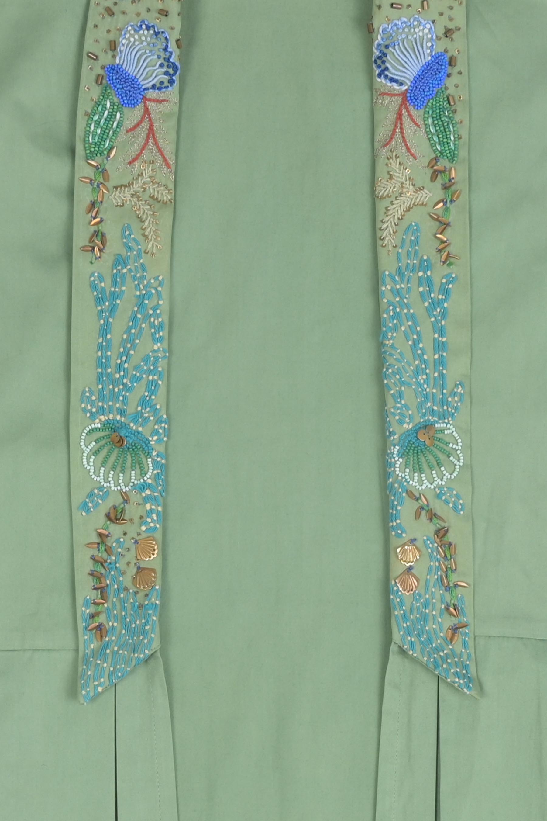 Ocean Embrace Hand Embroidered Jacket