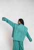 Egeria Power Shoulder Quilted Shacket