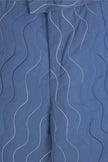 Mystic Ocean Blue Quilted Pant