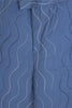 Mystic Ocean Blue Quilted Pant