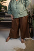 Rust Orange Pleated Pant