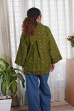 Olive Green Jamdani Buti Shirt
