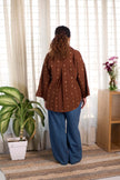 Brown Jamdani Buti Shirt