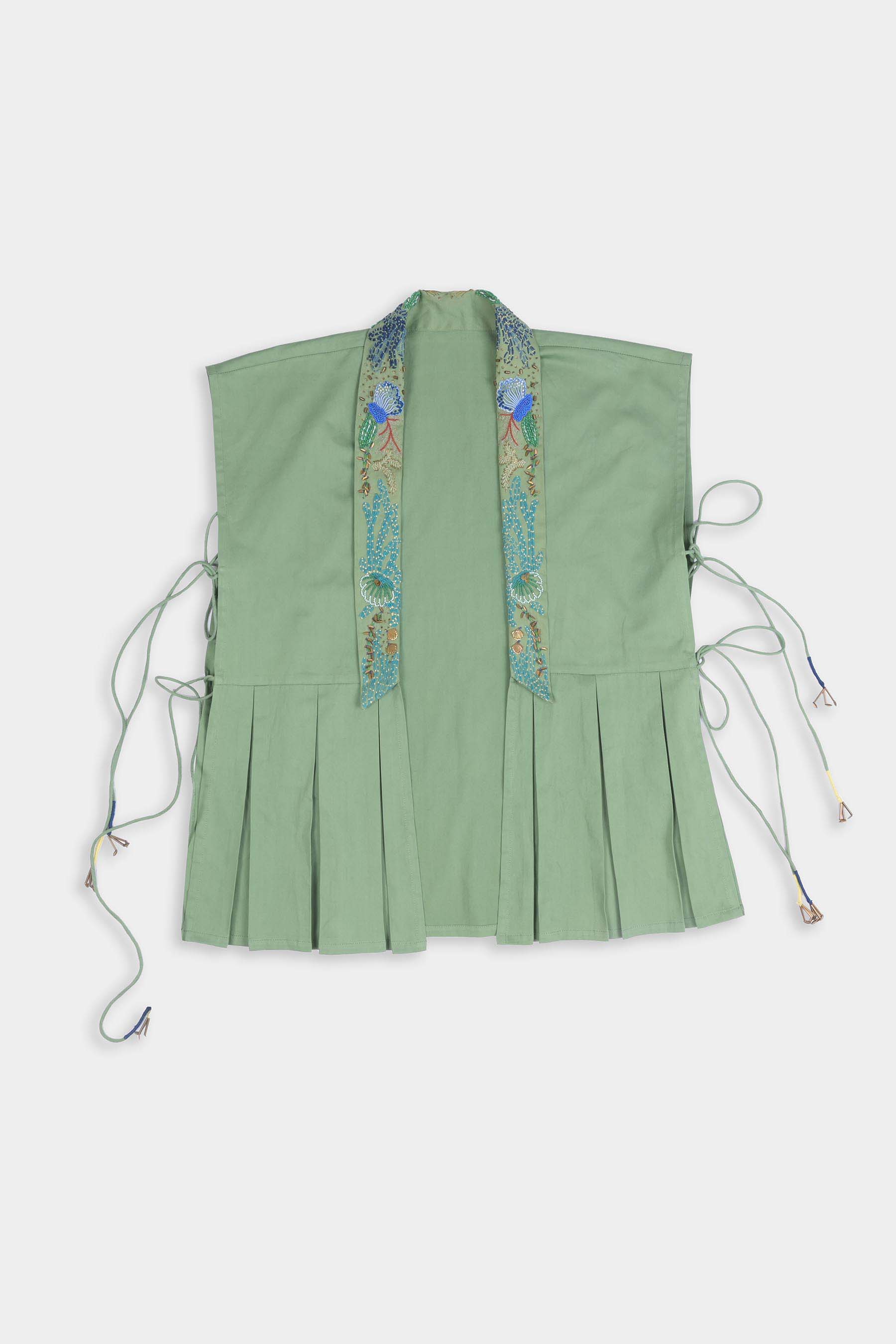 Ocean Embrace Hand Embroidered Jacket