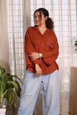 Killer Whale Hand-Embroidered Shirt