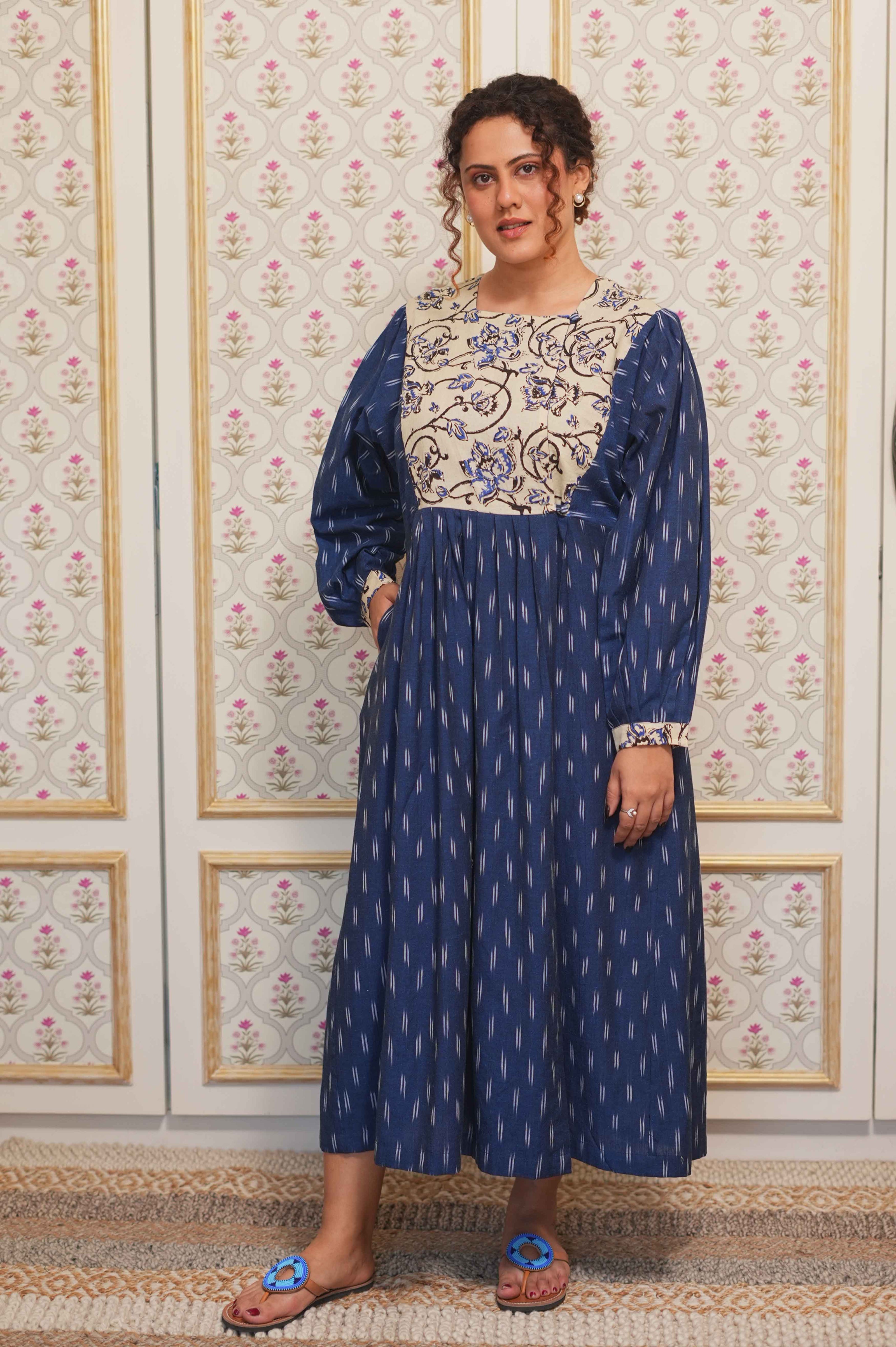 MIDNIGHT | Ikat–Bagru Dress
