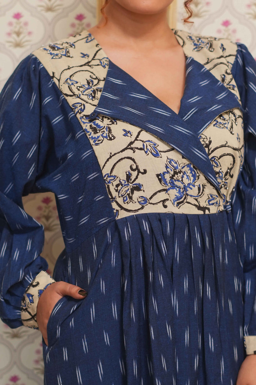 MIDNIGHT | Ikat–Bagru Dress