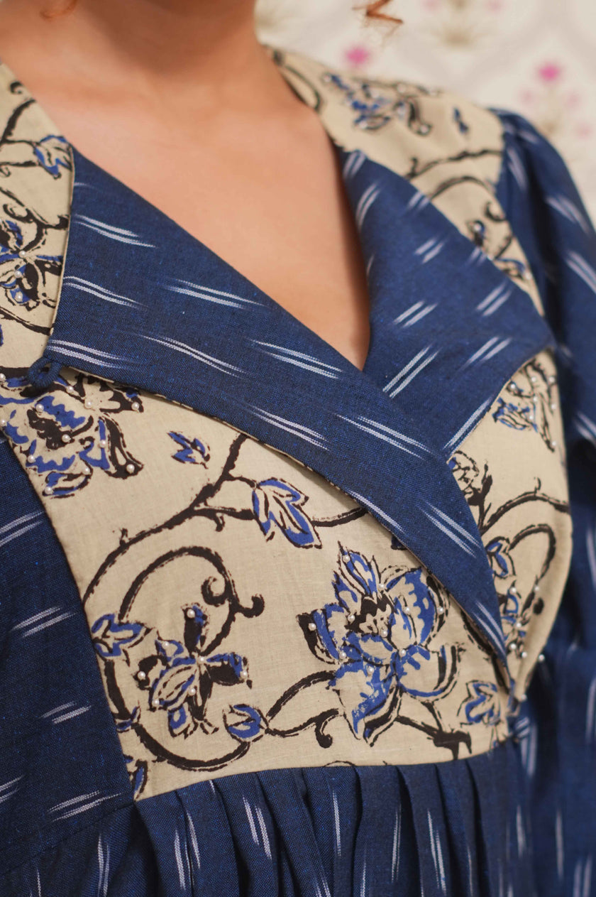 MIDNIGHT | Ikat–Bagru Dress