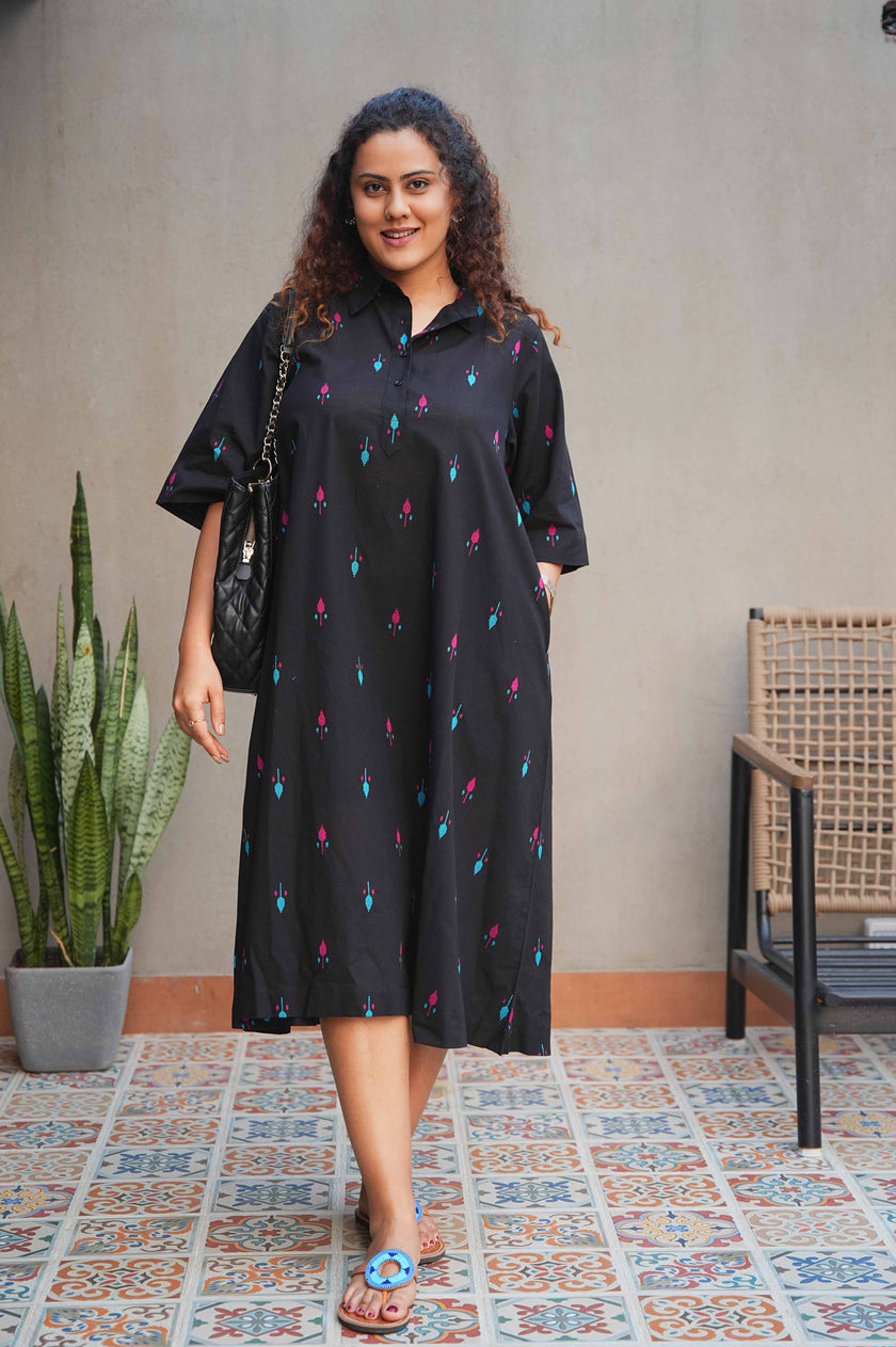 Noir Buti Jamdani Dress