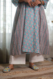Neel Gulabi Chhaap Dress