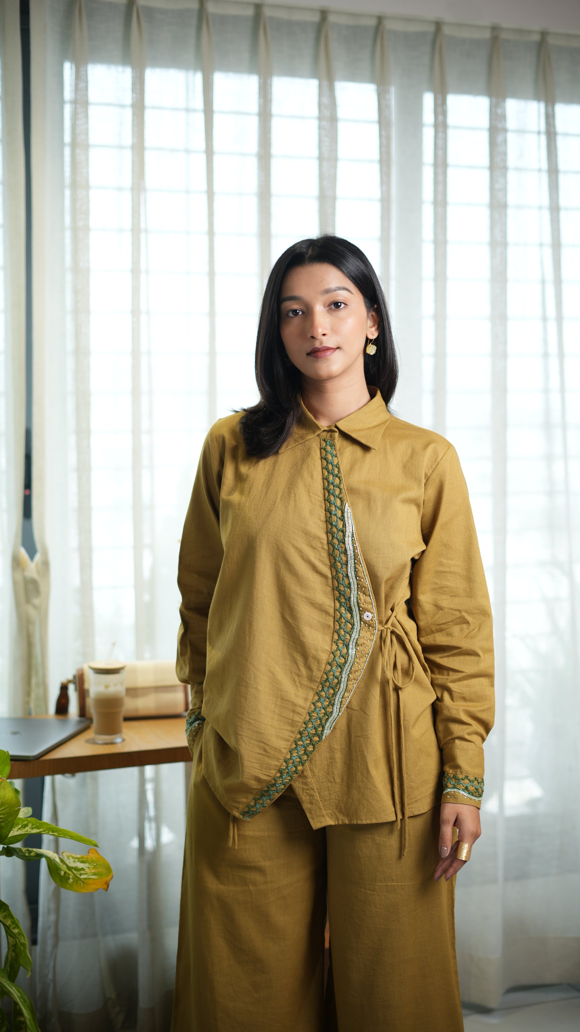 Fish Faced Mustard Yellow Shirt