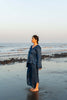 The Tidal Quiet Aqua Blue Top  With Abyssal Illusion Pants