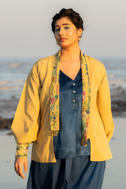Celestial Seahorse Hand Embroidered Jacket