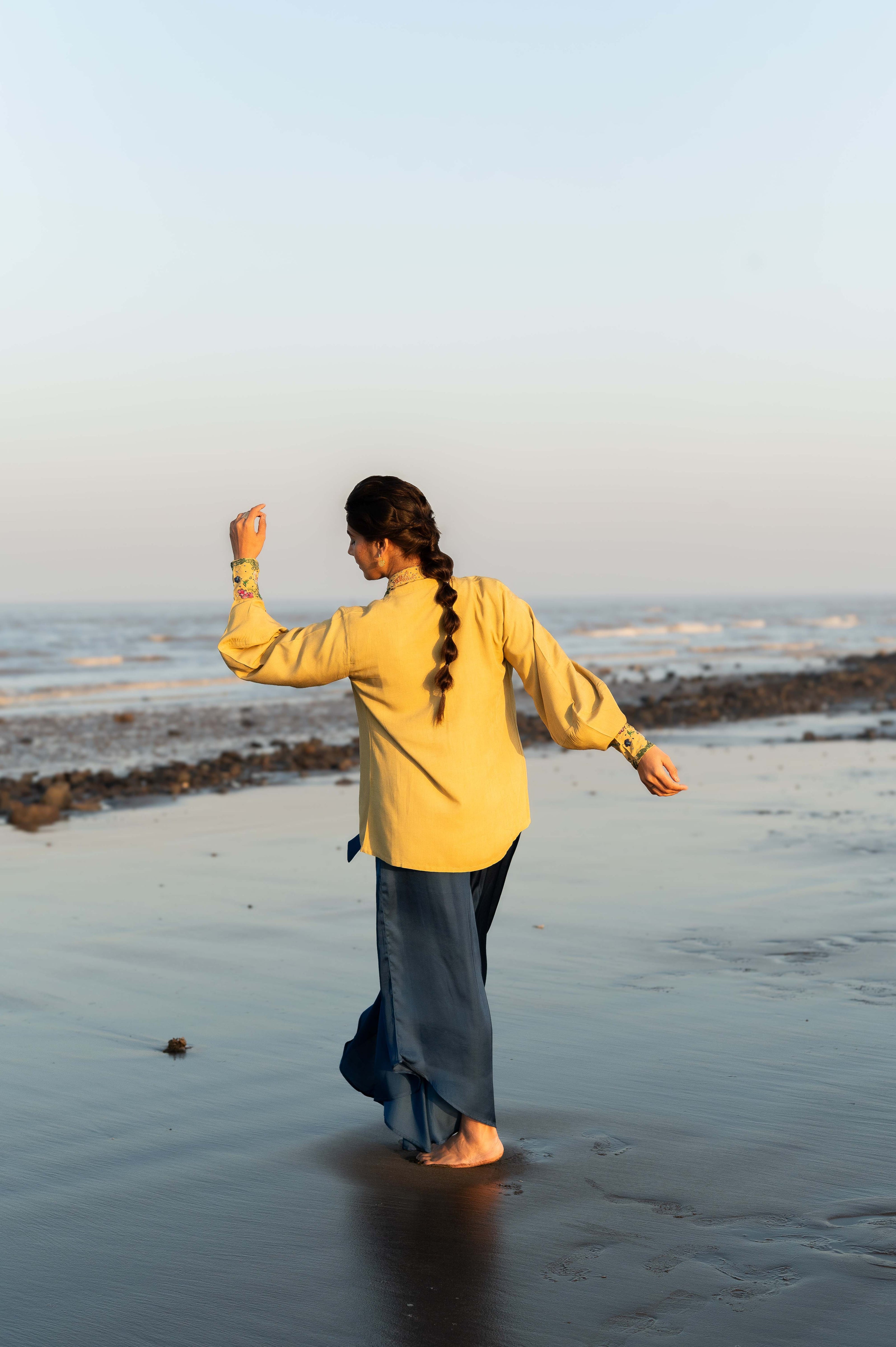 Celestial Seahorse Hand Embroidered Jacket