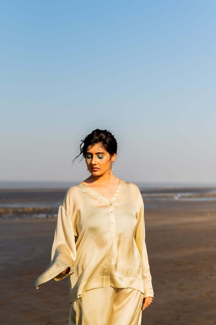 The Tidal Quiet Top With Abyssal Illusion Pant