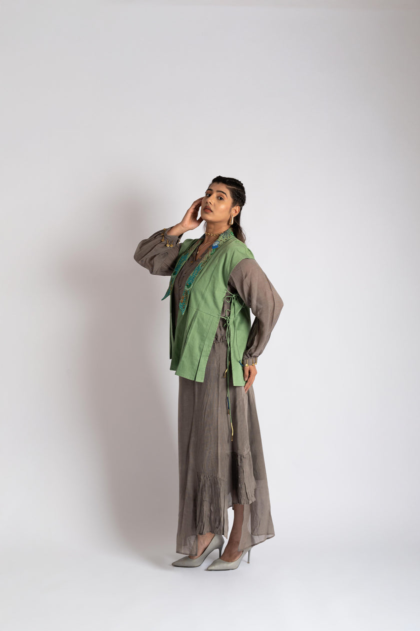 Ocean Embrace Hand Embroidered Set