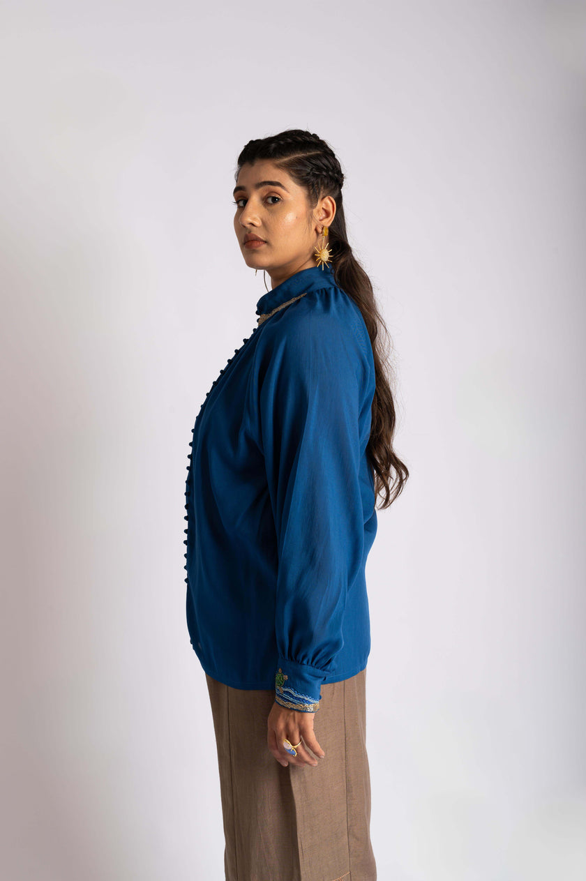 Tidal Surge Electric Blue Top