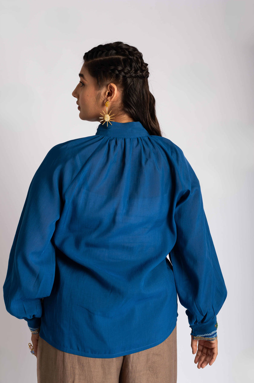 Tidal Surge Electric Blue Top