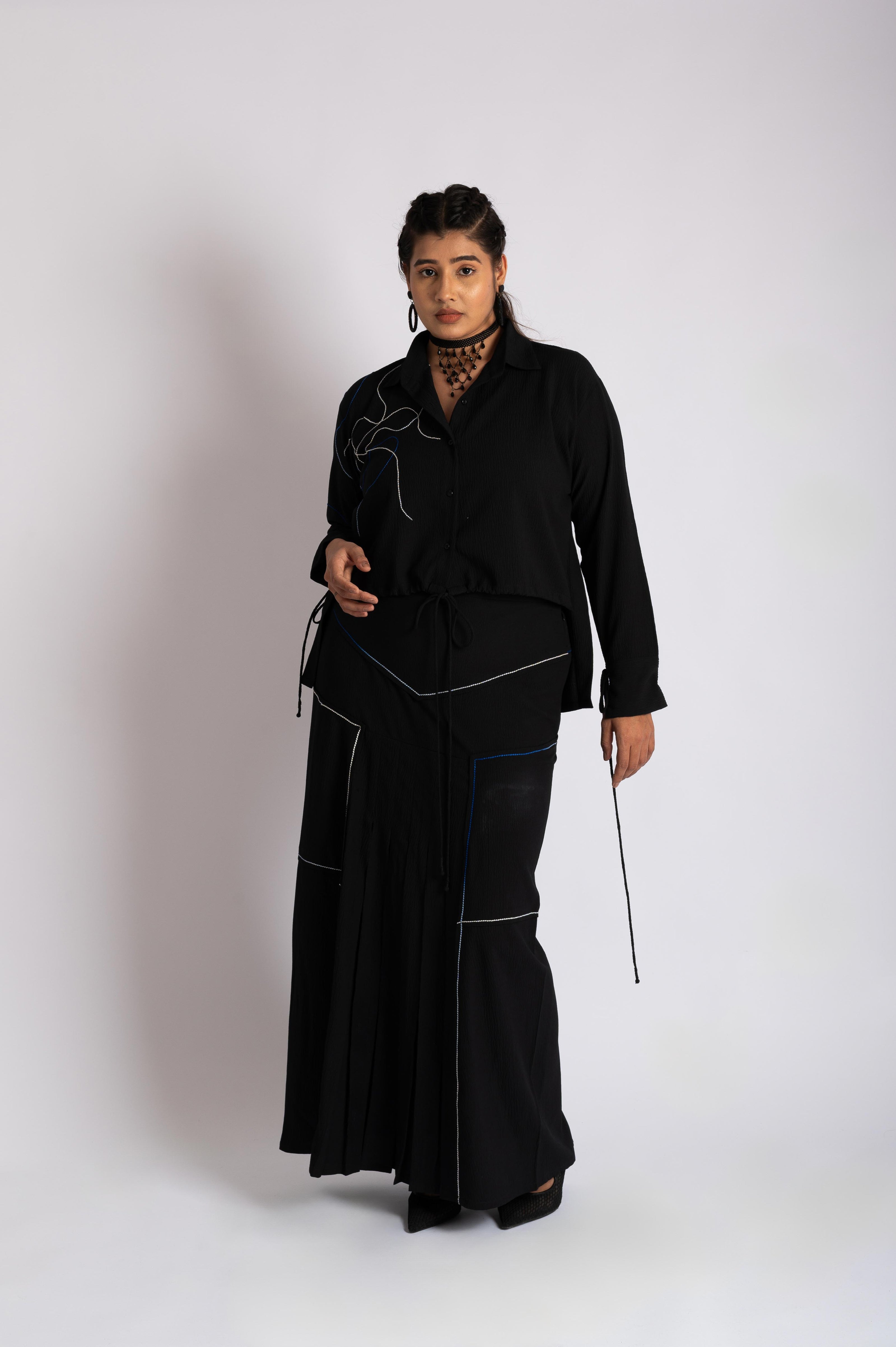 Mermaid's Divine Black Co-Ord Set