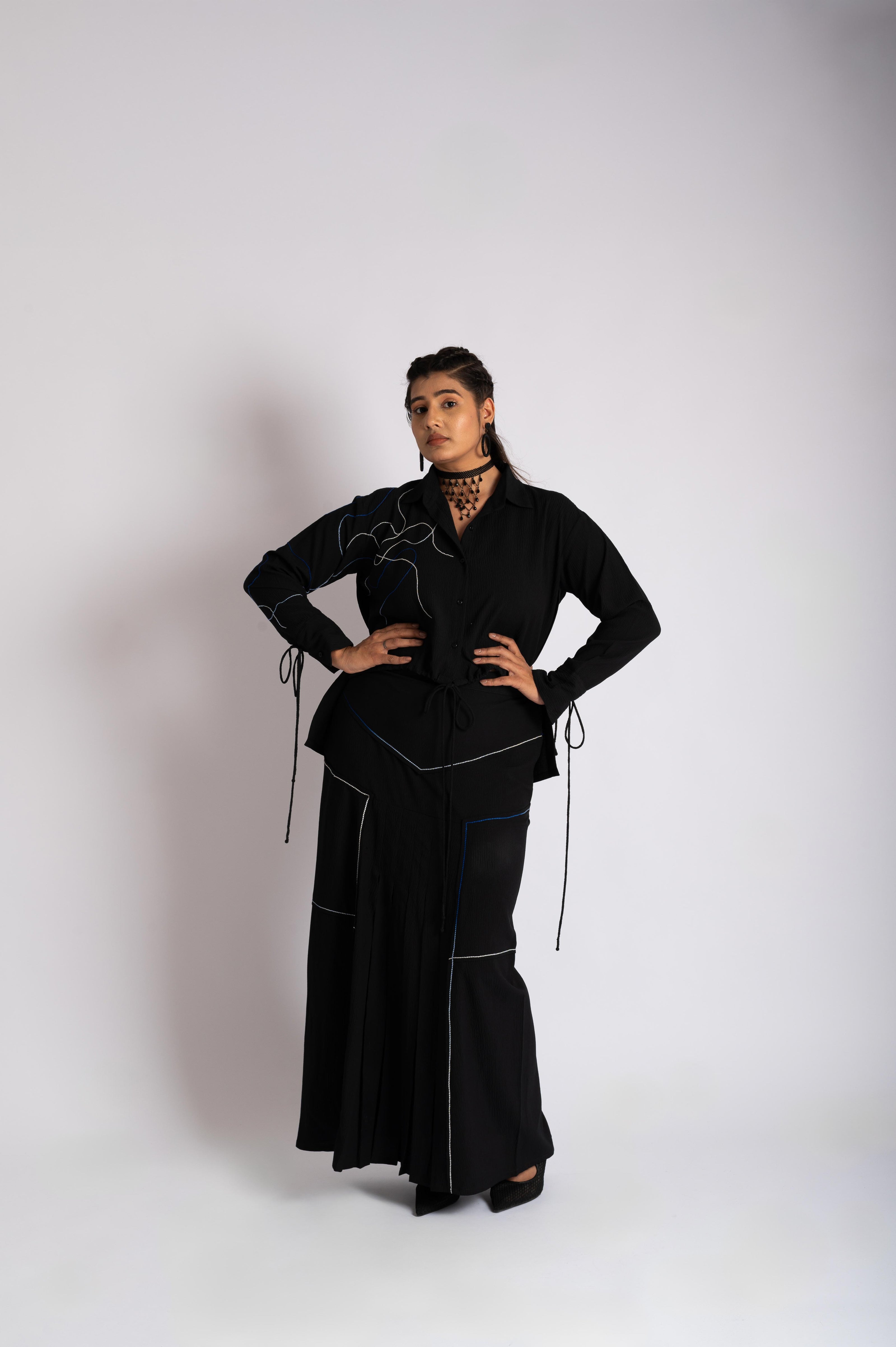 Mermaid's Divine Black Co-Ord Set