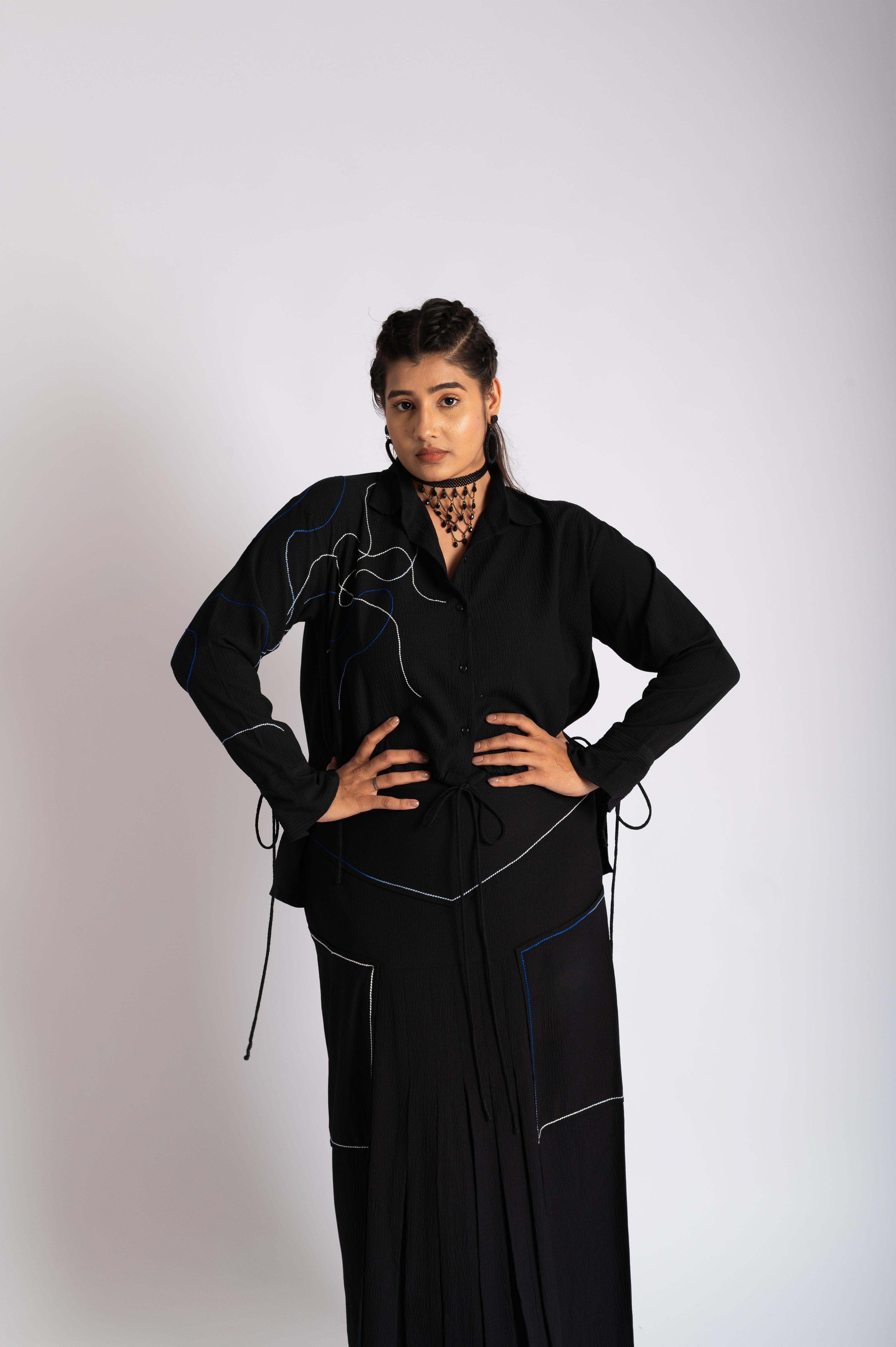 Mermaid's Divine Black Co-Ord Set