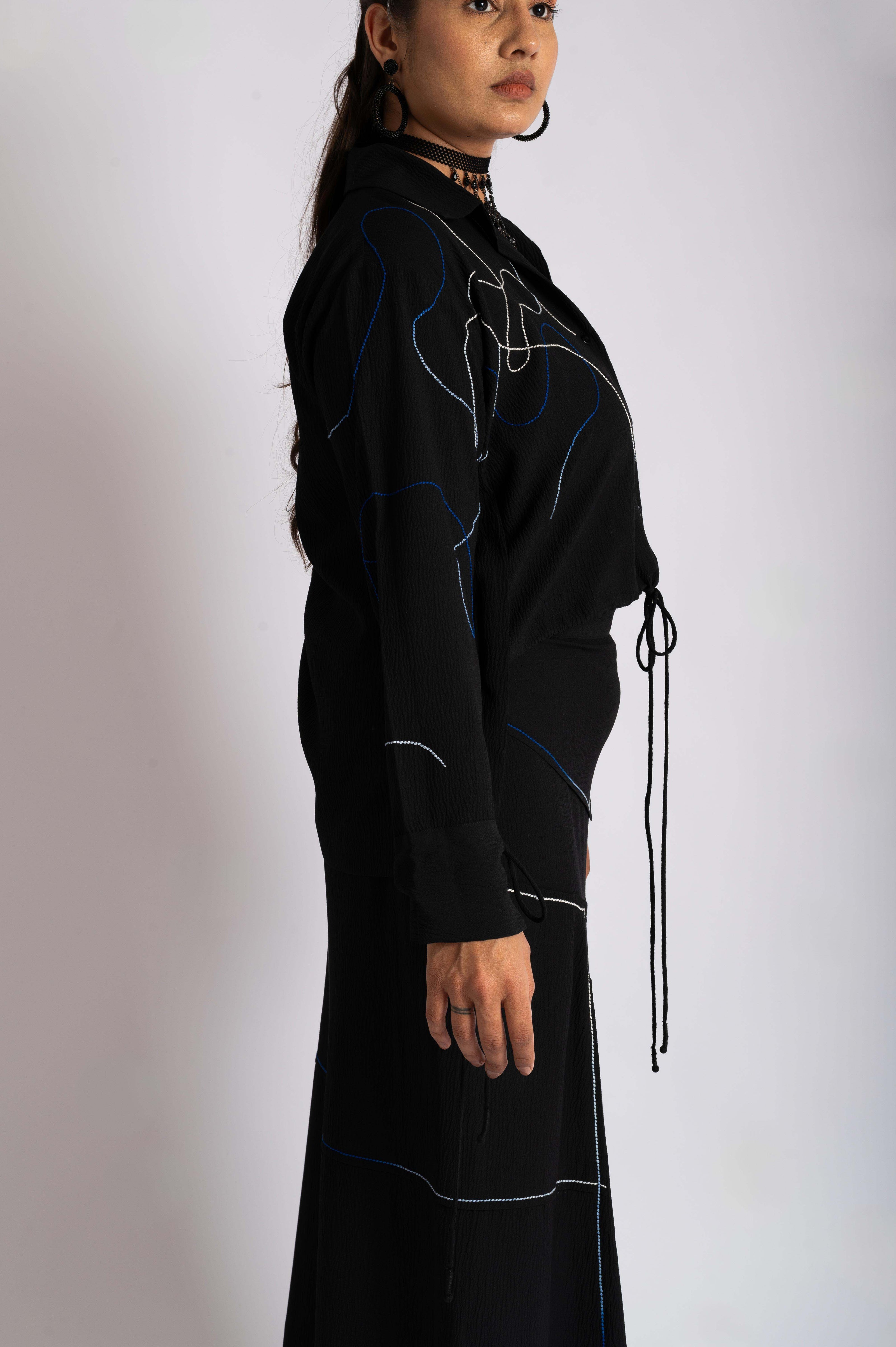 Mermaid's Divine Black Co-Ord Set