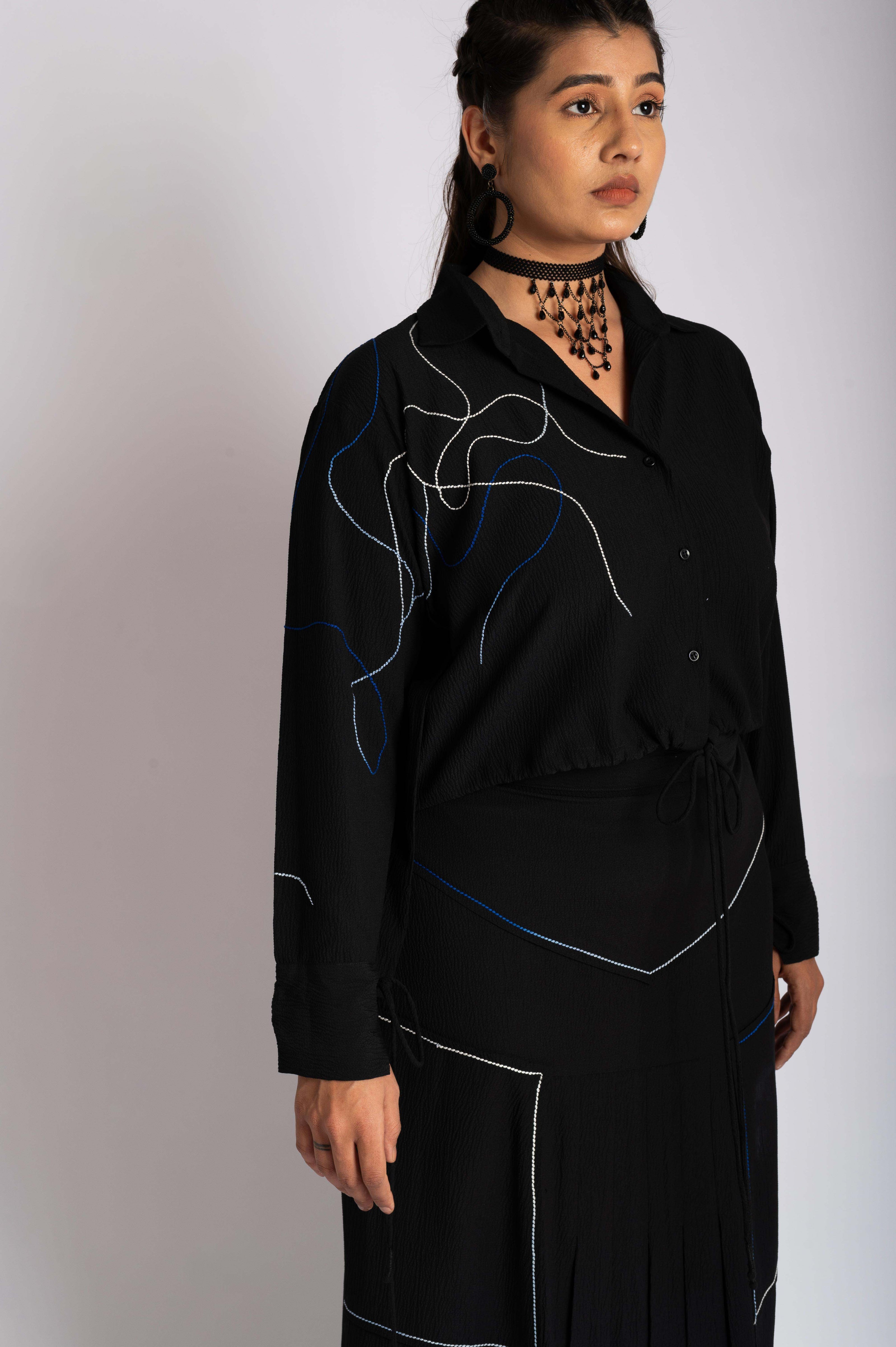 Mermaid's Divine Black Co-Ord Set