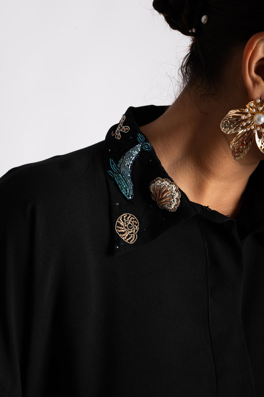 Crest Of The Current Hand Crafted Dress