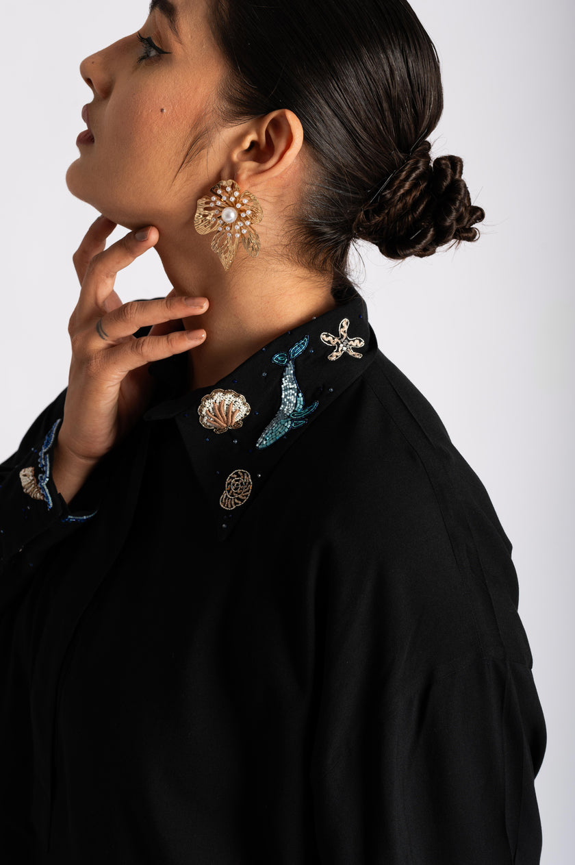 Crest Of The Current Hand Crafted Dress