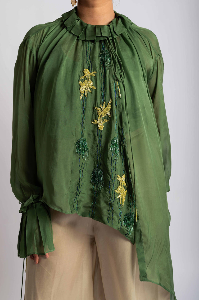 Ocean Jewels Emerald Fish Top