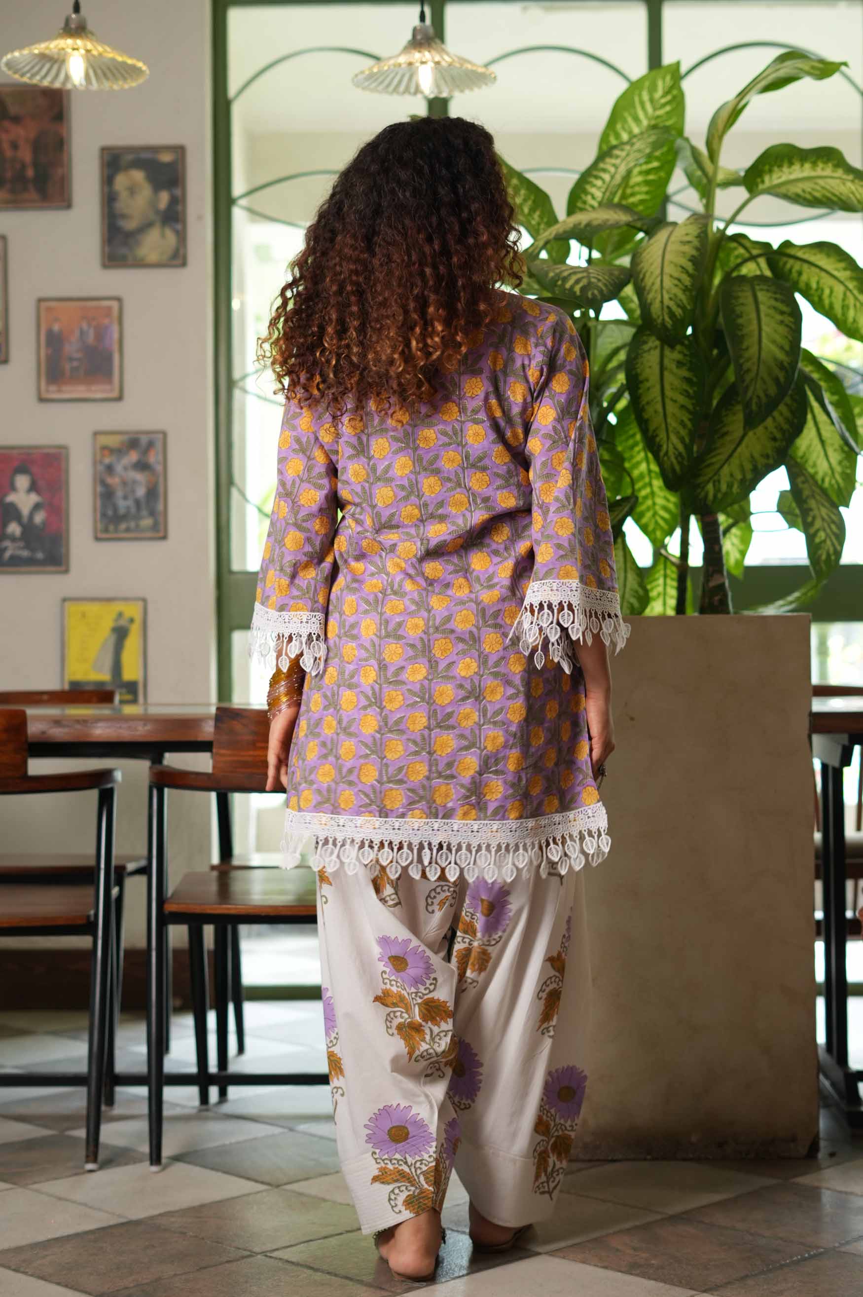 Jamuni Bahaar Hand-Block Farshi Set
