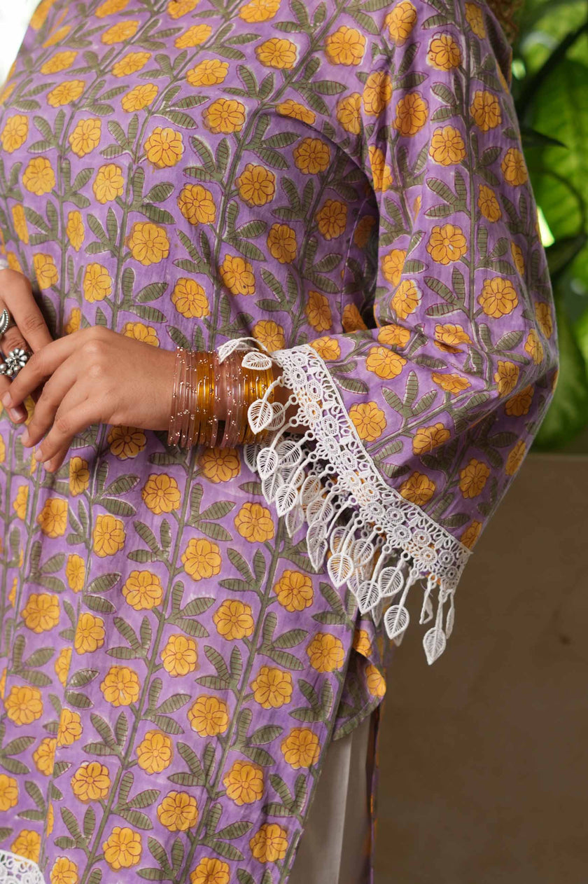 Jamuni Bahaar Hand-Block Farshi Set
