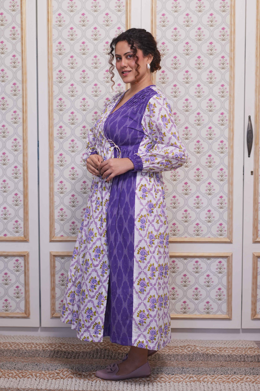 AMETHYST ARBOR | Ikat Hand Block Dress