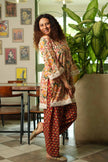 Laal Gulzaar Hand-Block Farshi Set